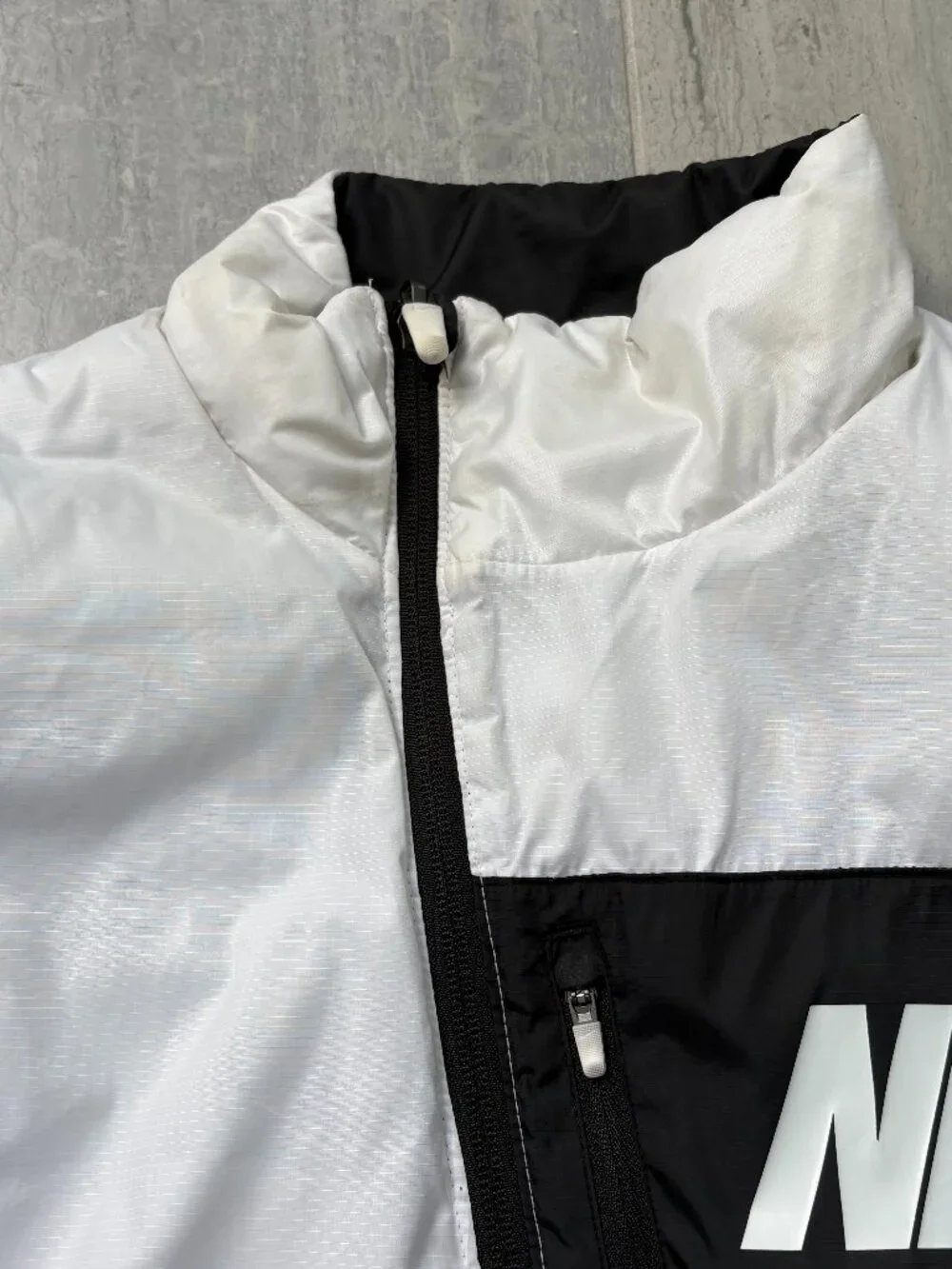 Nike Reversible Puffer Vest Wake Forest Black White Size Small